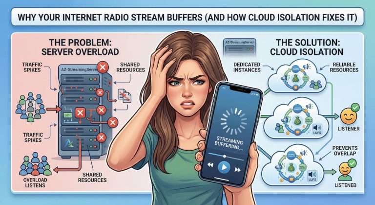 Why Your Internet Radio Stream Buffers (And How Cloud Isolation Fixes It)